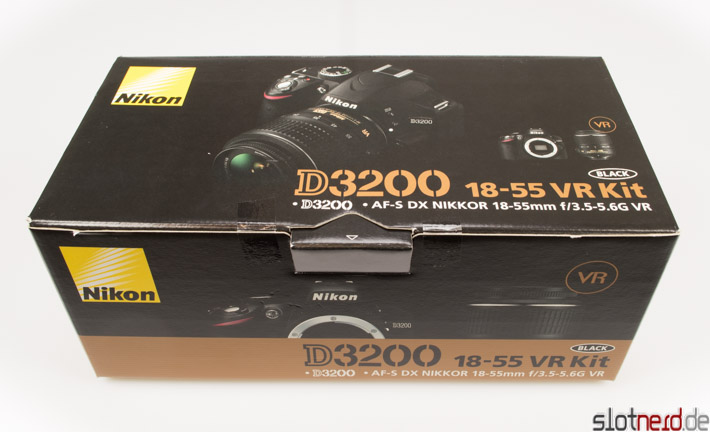 Nikon D3200 Verpackung