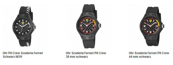 Tolle Uhren von Ferrari