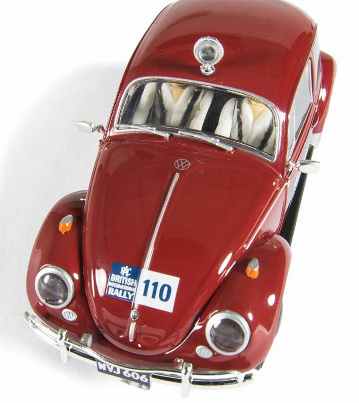 Scalextric - Volkswagen Beetle von oben