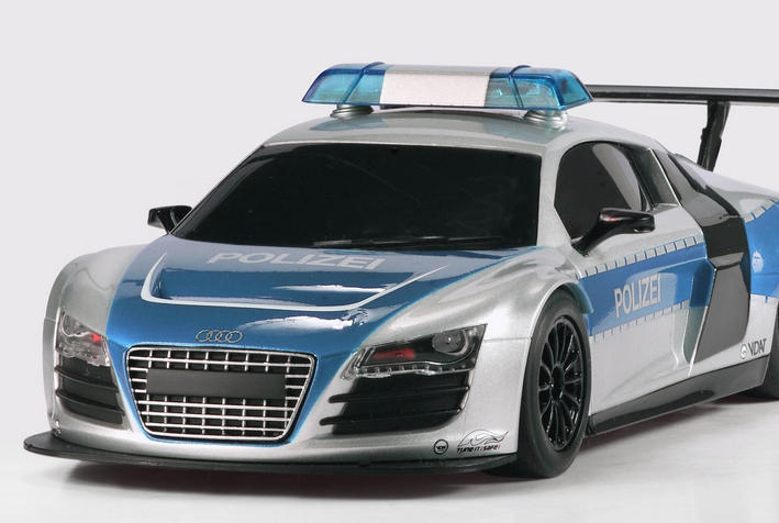 Scalextric - Audi R8 Police Car (C3374) von vorne