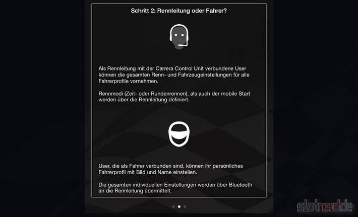 iOS Race App - Anleitung Bildschirm 2
