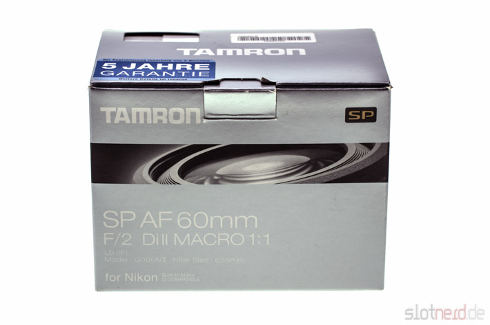Tamron SP AF 60mm F/2.0 Di II Macro 1:1 Verpackung