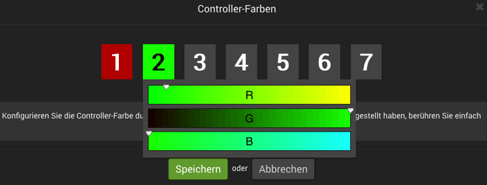 SmartRace Controller Farben