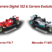 Carrera F1 Ferrari und Mercedes