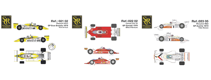 SRC - Drei Formel-1 Autos aus den 70ern